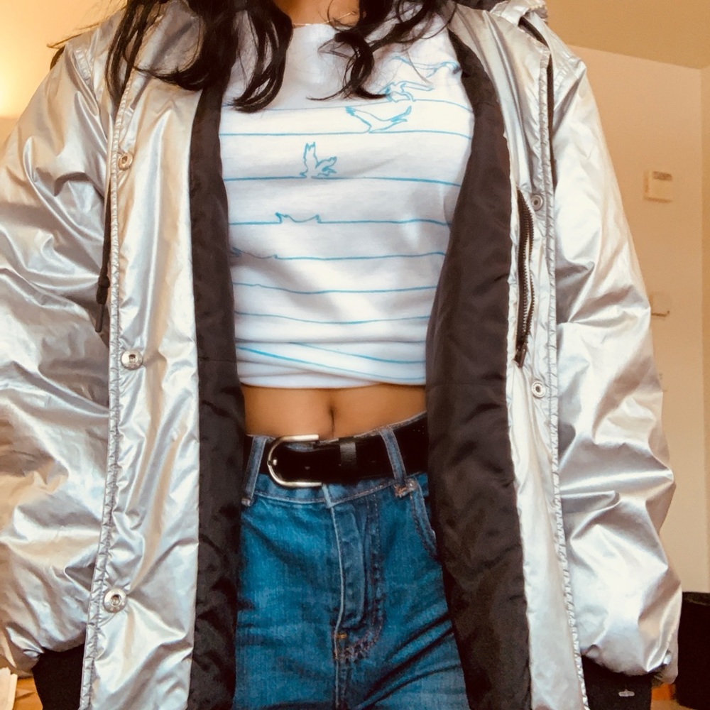 Converse reflective jacket